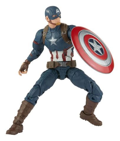 Figurine Marvel Legends - Captain America - Pack De Deux Figurines 15 Cm
